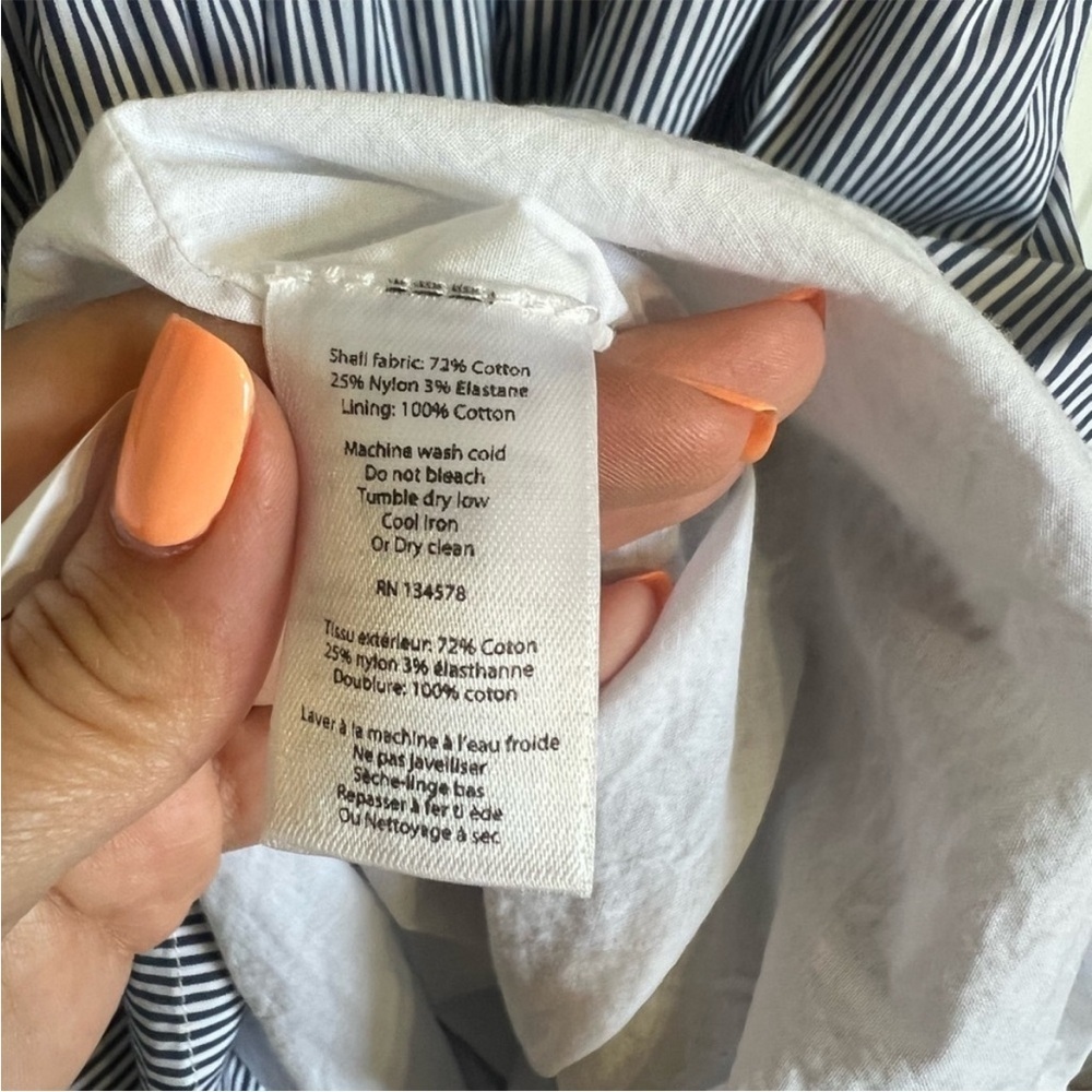 Vineyard Vines Smocked Waist Fit & Flare Striped Dress - Picture 11 of 12